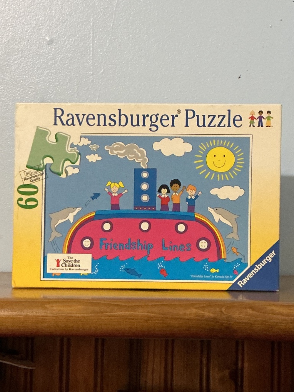 Vintage Ravensburger FRIENDSHIP LINES Puzzle Save the Children Collection 60 pc.